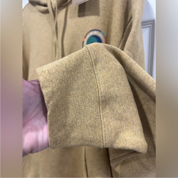 Patagonia Men's L Large Unity Fitz Uprisal Hoodie Pufferfish Gold Yellow NWT - Picture 9 of 13